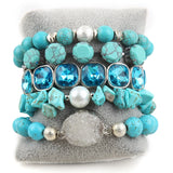 RH Beaded Bracelet Set Women's 5pc Stack Birthday Jewelry