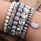 RH Beaded Bracelet Set Women's 5pc Stack Birthday Jewelry