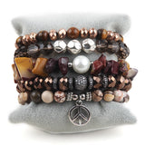 RH Beaded Bracelet Set Women's 5pc Stack Birthday Jewelry