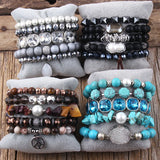 RH Beaded Bracelet Set Women's 5pc Stack Birthday Jewelry