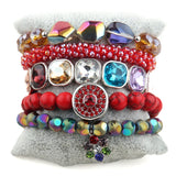 Bohemia Beaded Bracelet Sets 5pc Stack Bracelets Set For Women
