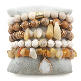 Bohemia Beaded Bracelet Set 5pc for Women Gift Jewelry