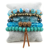 Bohemia Beaded Bracelet Set 5pc for Women Gift Jewelry