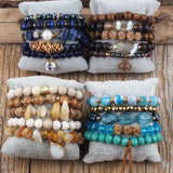 Bohemia Beaded Bracelet Set 5pc for Women Gift Jewelry
