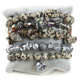 Bohemia Beaded Glass Charm Bracelets Set For Women Gift