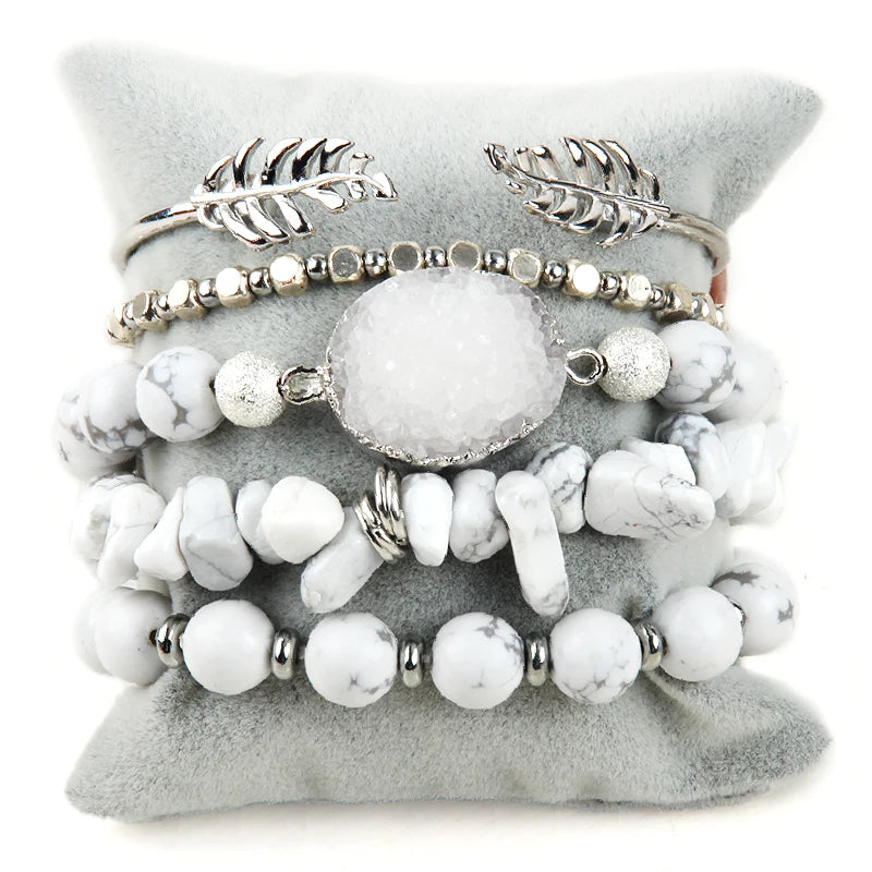 Bohemia Stone Bracelets Set For Women Gift