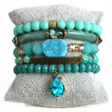 Bohemia Beaded Charm Bracelets Set for Women