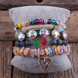 Boho Beaded Bracelet 5pc Stack Bangle & Bracelets Sets