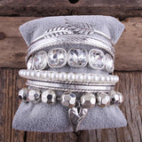 Boho Beaded Bracelet 5pc Stack Bangle & Bracelets Sets