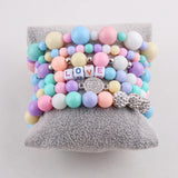 Boho Beaded Bracelet Charms 6pc Set for Women