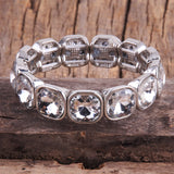 Boho Jewelry Set Silver Beaded Bracelets Charms Stack