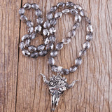 Bohemian Glass Crystal Pendant Necklace for Women