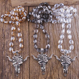 Bohemian Glass Crystal Pendant Necklace for Women