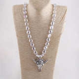 Bohemian Glass Crystal Pendant Necklace for Women