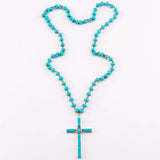 Boho Jewelry Cross Drop Necklaces for Women