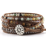Boho Jewelry Bracelet Natural Stones Beads Charm Wrap Handma Bracelets