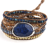 Boho Jewelry Bracelet Natural Stones Beads Charm Wrap Handma Bracelets