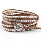 RH Bohemian Jewelry Bracelet Mixed Natural Stones Charm Wrap Handma
