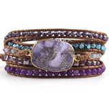 Boho Jewelry 5 Strand Wrap Bracelets Gift