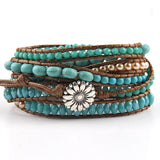 Boho Jewelry 5 Strand Wrap Bracelets Gift