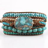 Boho Jewelry 5 Strand Wrap Bracelets Gift
