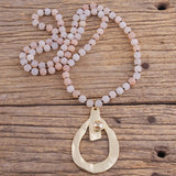 Bohemian Drop Pendant Necklace for Women - Boho Gift