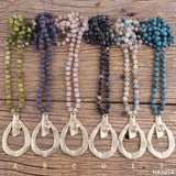 Bohemian Drop Pendant Necklace for Women - Boho Gift