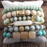 Boho Beaded Bracelets Set 6pc Stack Bracelet Set Gift For Women