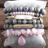 Boho Beaded Bracelets Set 6pc Stack Bracelet Set Gift For Women