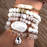 Boho Beaded Bracelets Set 6pc Stack Bracelet Set Gift For Women