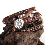 RH Boho Bracelet Natural Stones Charm Wrap Bracelets