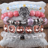 5pc Yellow Stack Bracelet Set Boho Jewelry