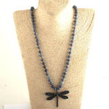 Boho Style Long Knotted Cross Necklace