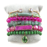 6pc Boho Jewelry Set Stack Bracelet Bangle Set Bohemian Gift