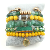 6pc Boho Jewelry Set Stack Bracelet Bangle Set Bohemian Gift