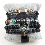 Boho Jewelry Set 5pc Stack Bracelet Sets For Women