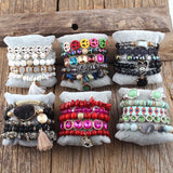 Boho Jewelry Set 5pc Stack Bracelet Sets For Women