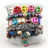 Boho Jewelry Set 5pc Stack Bracelet Sets For Women