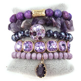 Boho Beaded Bracelet Set 5pc for Women