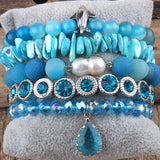 Boho 5pc Stack Bracelet Set for Women