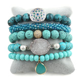 Boho 5pc Stack Bracelet Set for Women