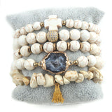 Boho 5pc Stack Bracelet Set for Women