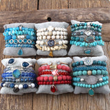 Boho 5pc Stack Bracelet Set for Women