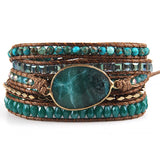 Bohemian Stone Charm Wrap Bracelets Gift DropShipping