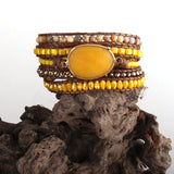 RH Friendship Beaded Armbander Mixed 5X Wrap Bracelets