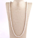 RH 8mm Natural Stones 108 bead Long Necklaces Women Necklace