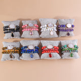 RH Jewelry Beaded Bracelet 3pc Stack Crystal Dorp Bracelet Sets