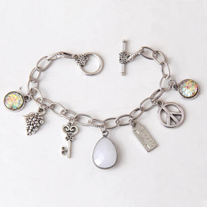RH Jewelry Hot Link Charm Drop Bracelet For Women Gift