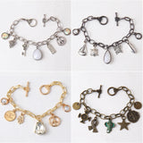 RH Jewelry Hot Link Charm Drop Bracelet For Women Gift