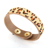 RH Women Armbander Leopard Leather Wrap Bracelet